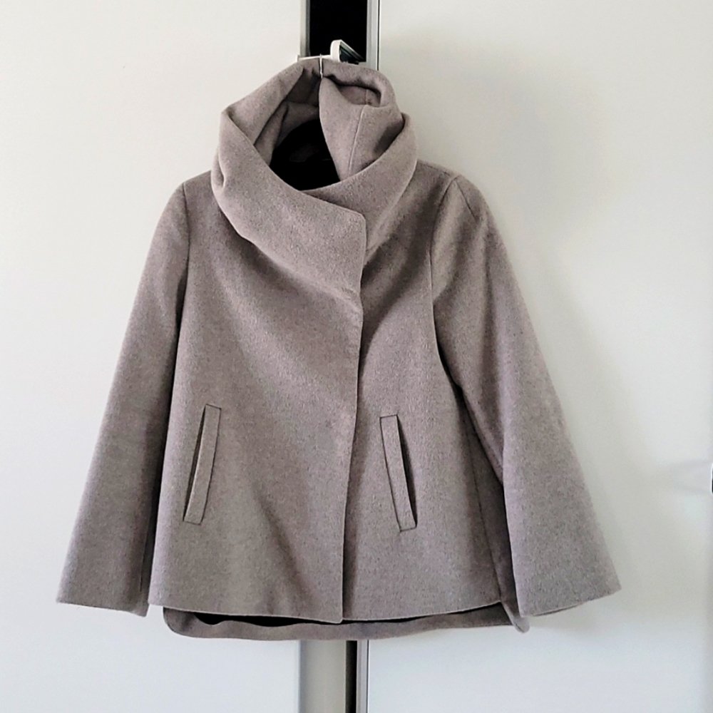 Last Chance Before Donating Zara Wrap Collar Coat - Picture 5 of 10